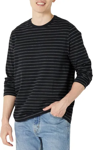 Amazon Essentials Men's Regular-Fit Crewneck T-Shirts, Long-Sleeve