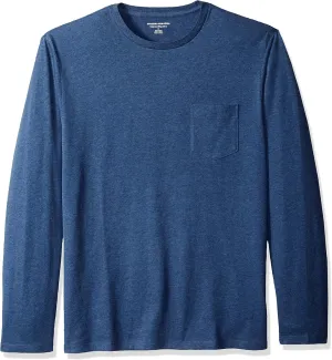 Amazon Essentials Men's Regular-Fit Crewneck T-Shirts, Long-Sleeve