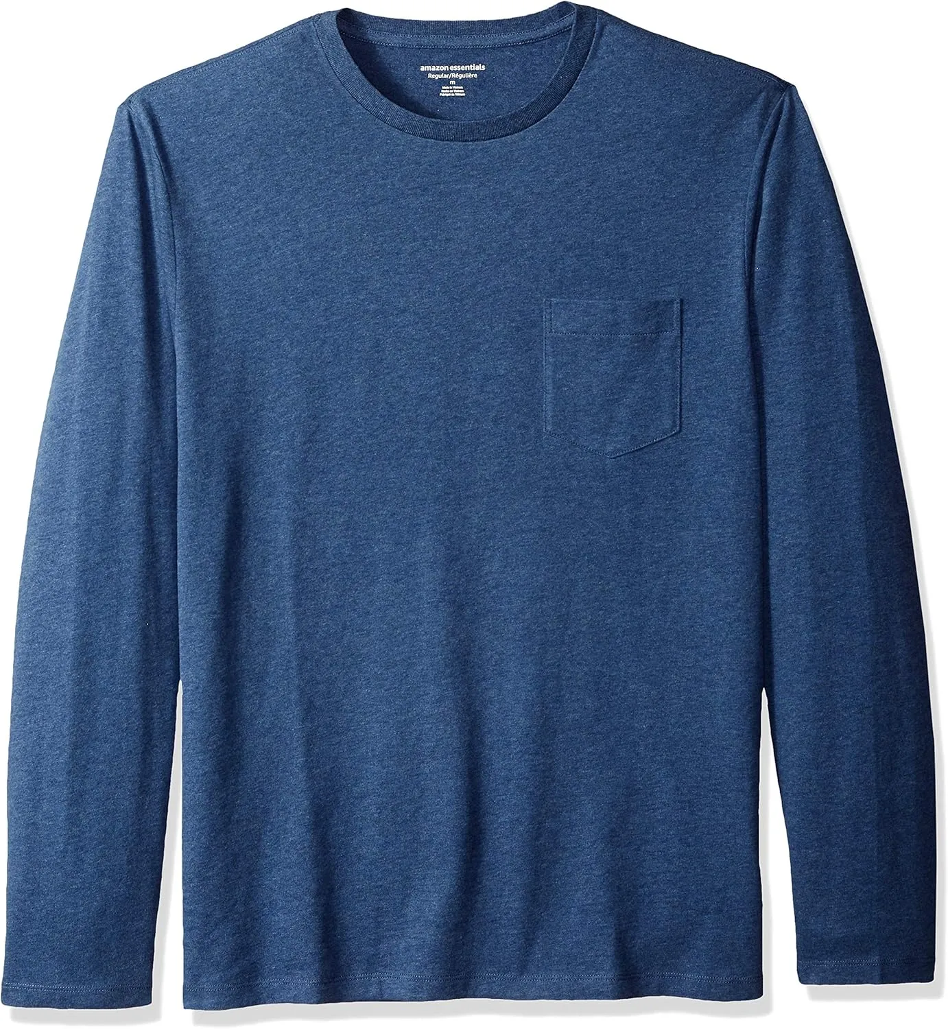 Amazon Essentials Men's Regular-Fit Crewneck T-Shirts, Long-Sleeve