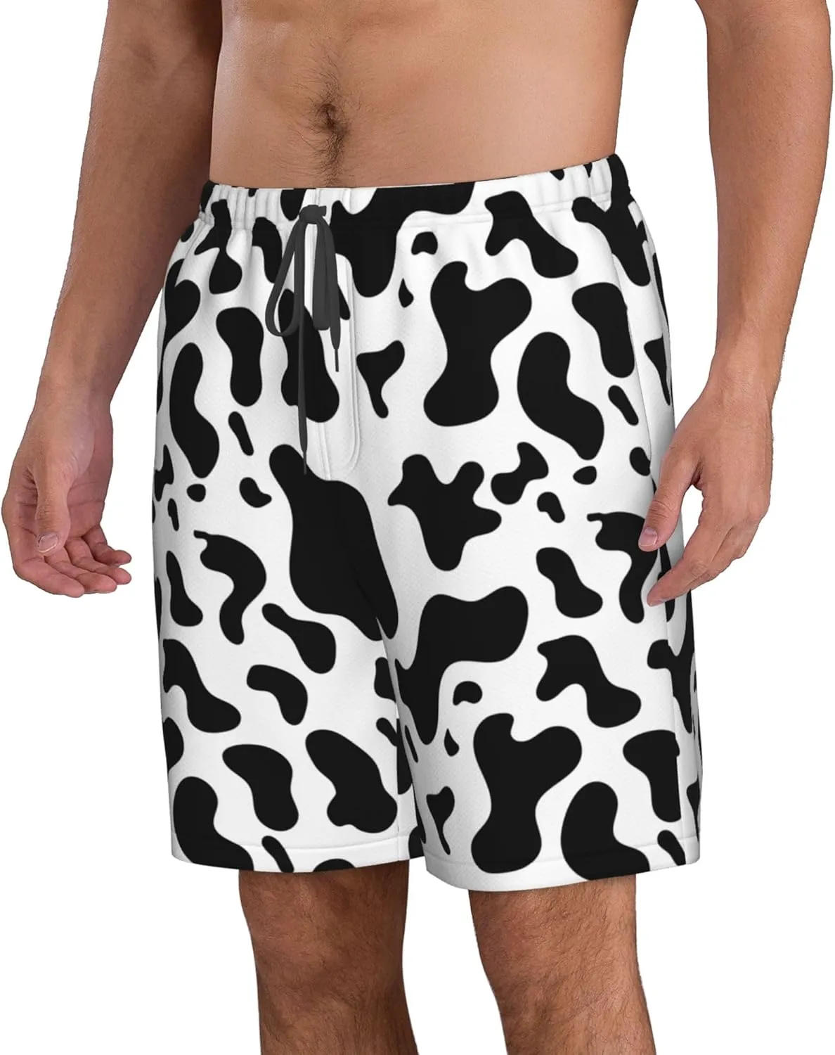 AMRANDOM Mens Shorts Casual Drawstring Shorts Summer Beach Wear