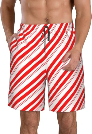 AMRANDOM Mens Shorts Casual Drawstring Shorts Summer Beach Wear