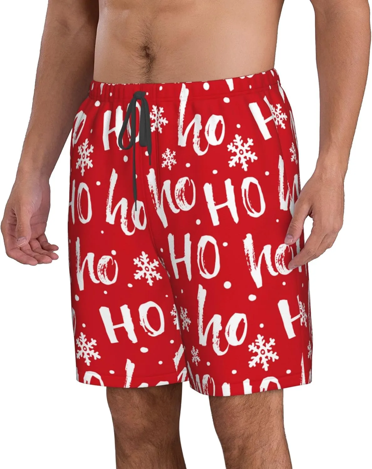 AMRANDOM Mens Shorts Casual Drawstring Shorts Summer Beach Wear