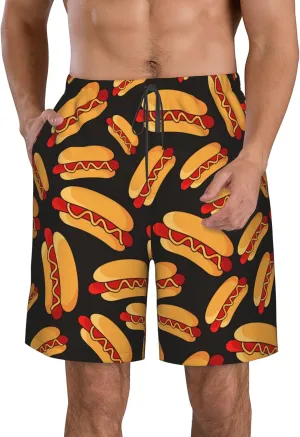 AMRANDOM Mens Shorts Casual Drawstring Shorts Summer Beach Wear