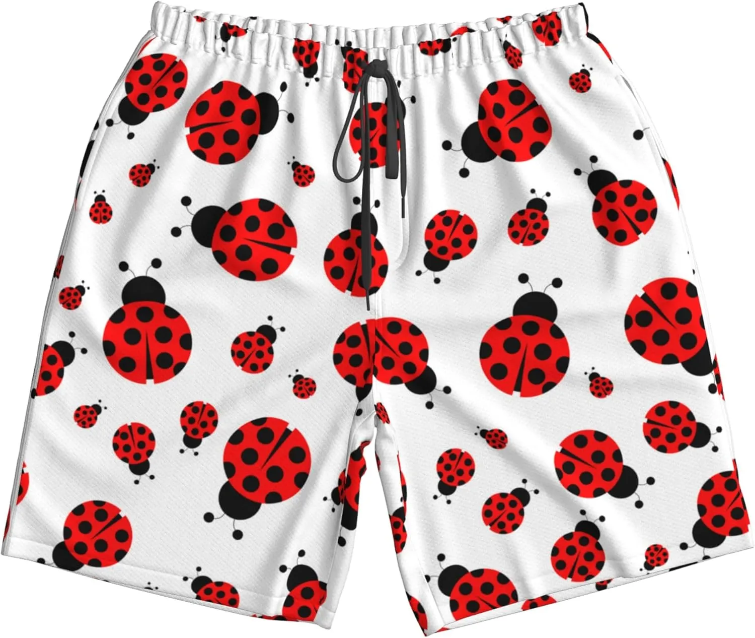 AMRANDOM Men's Shorts Casual Drawstring Summer Beach Shorts