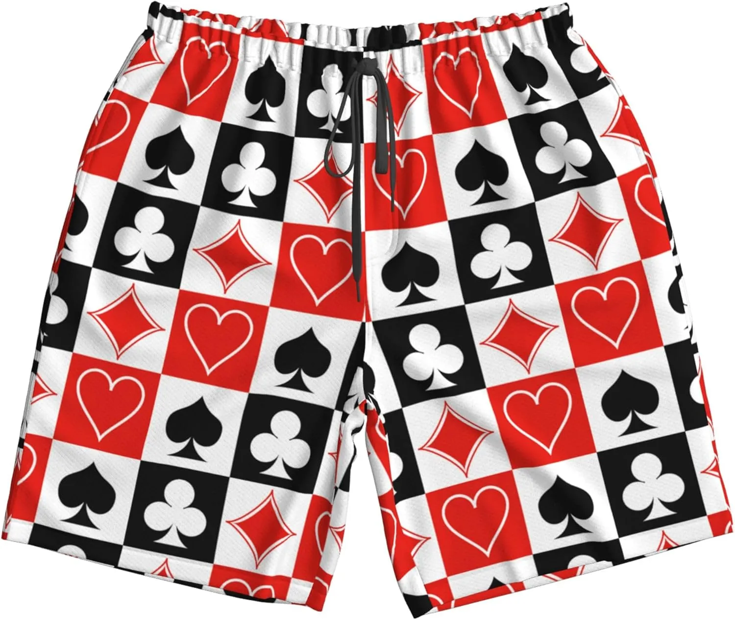 AMRANDOM Men's Shorts Casual Drawstring Summer Beach Shorts