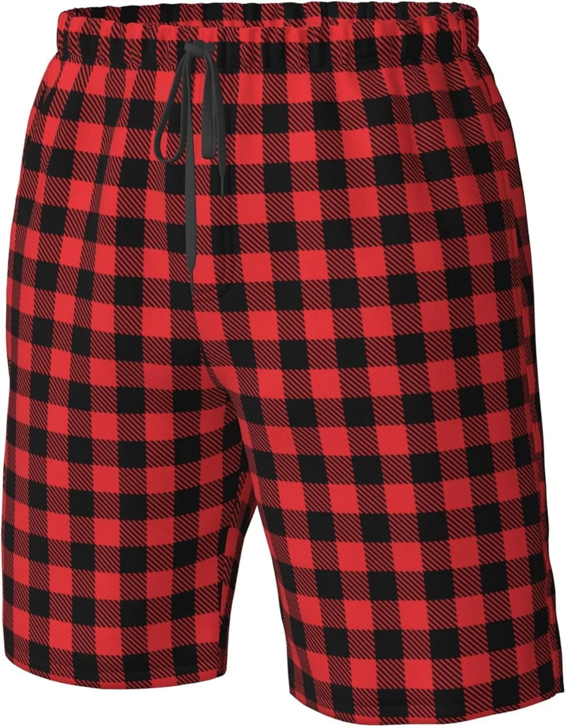 AMRANDOM Men's Shorts Casual Drawstring Summer Beach Shorts