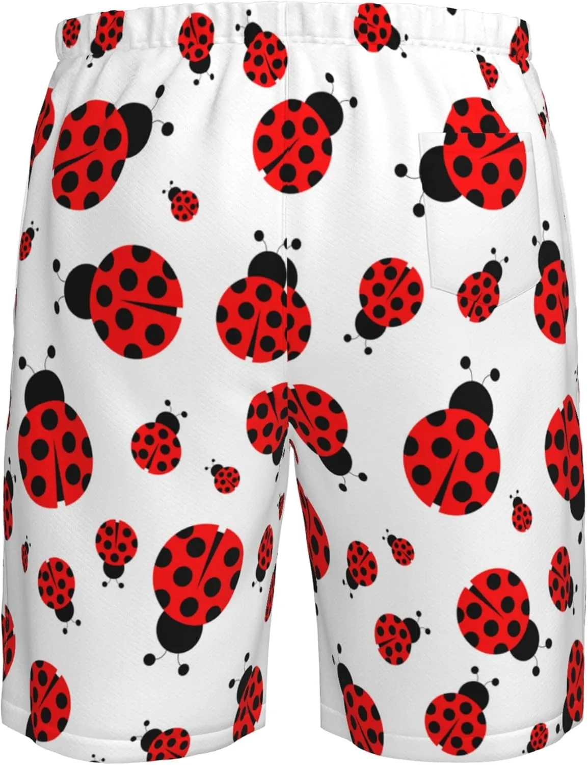 AMRANDOM Men's Shorts Casual Drawstring Summer Beach Shorts