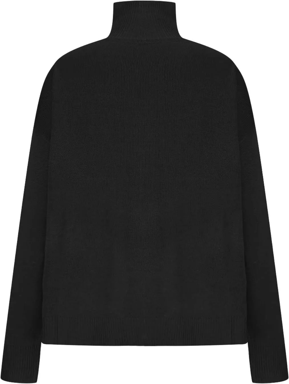 Binmer Oversized Turtleneck Sweaters for Womens 2024 Winter Casual Long Sleeve Knit Pullover Sweater Loose Warm Jumper Tops