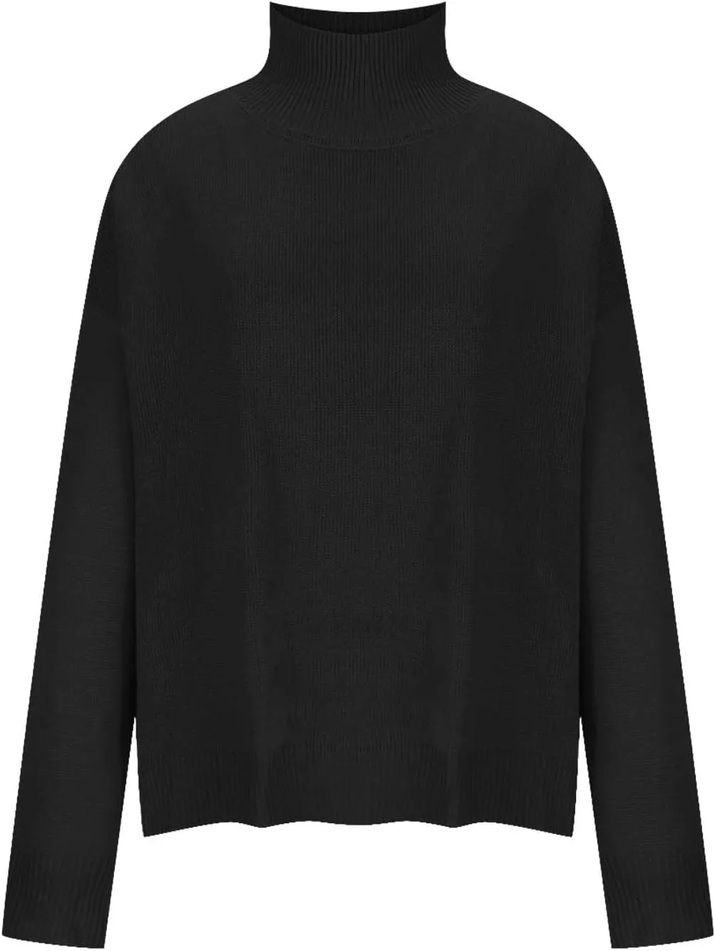 Binmer Oversized Turtleneck Sweaters for Womens 2024 Winter Casual Long Sleeve Knit Pullover Sweater Loose Warm Jumper Tops