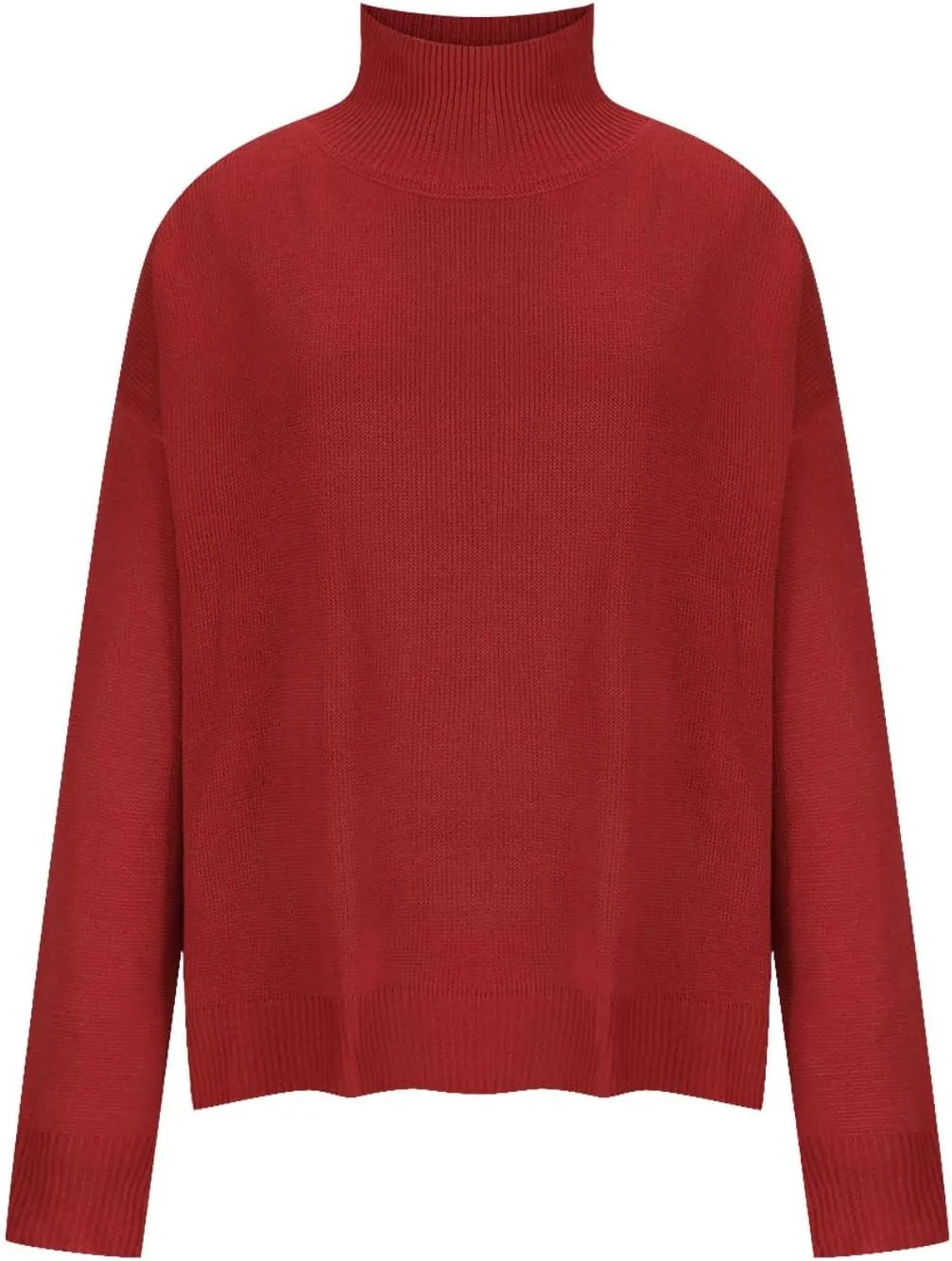 Binmer Oversized Turtleneck Sweaters for Womens 2024 Winter Casual Long Sleeve Knit Pullover Sweater Loose Warm Jumper Tops