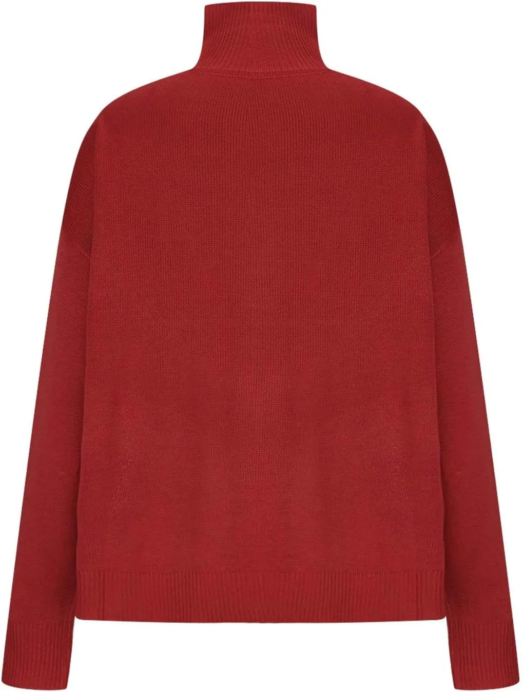 Binmer Oversized Turtleneck Sweaters for Womens 2024 Winter Casual Long Sleeve Knit Pullover Sweater Loose Warm Jumper Tops