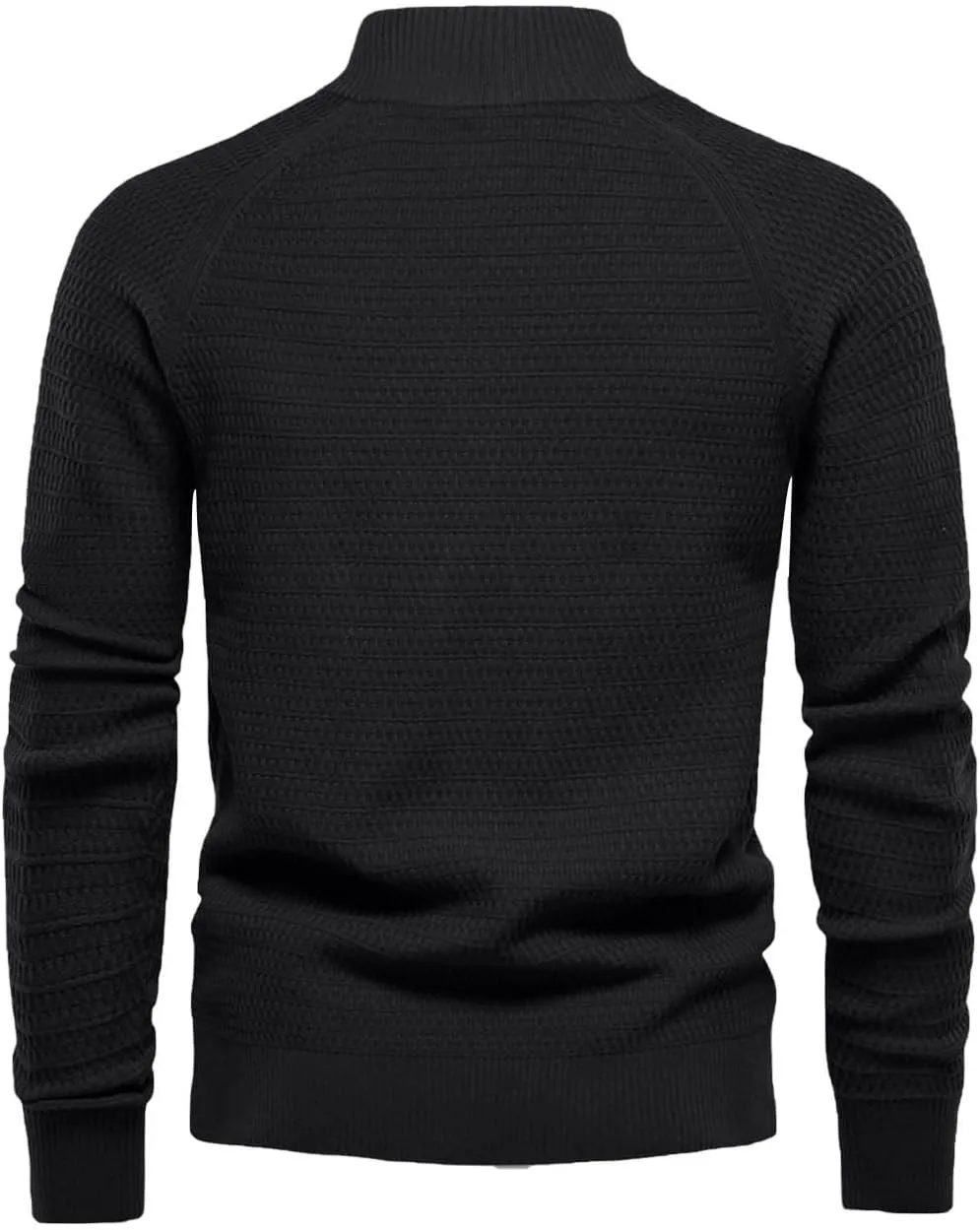 Cardigan Sweaters for Men Button Down Open Front Cardigan Stand Collar Sweater Vintage Cable Knit Sweater