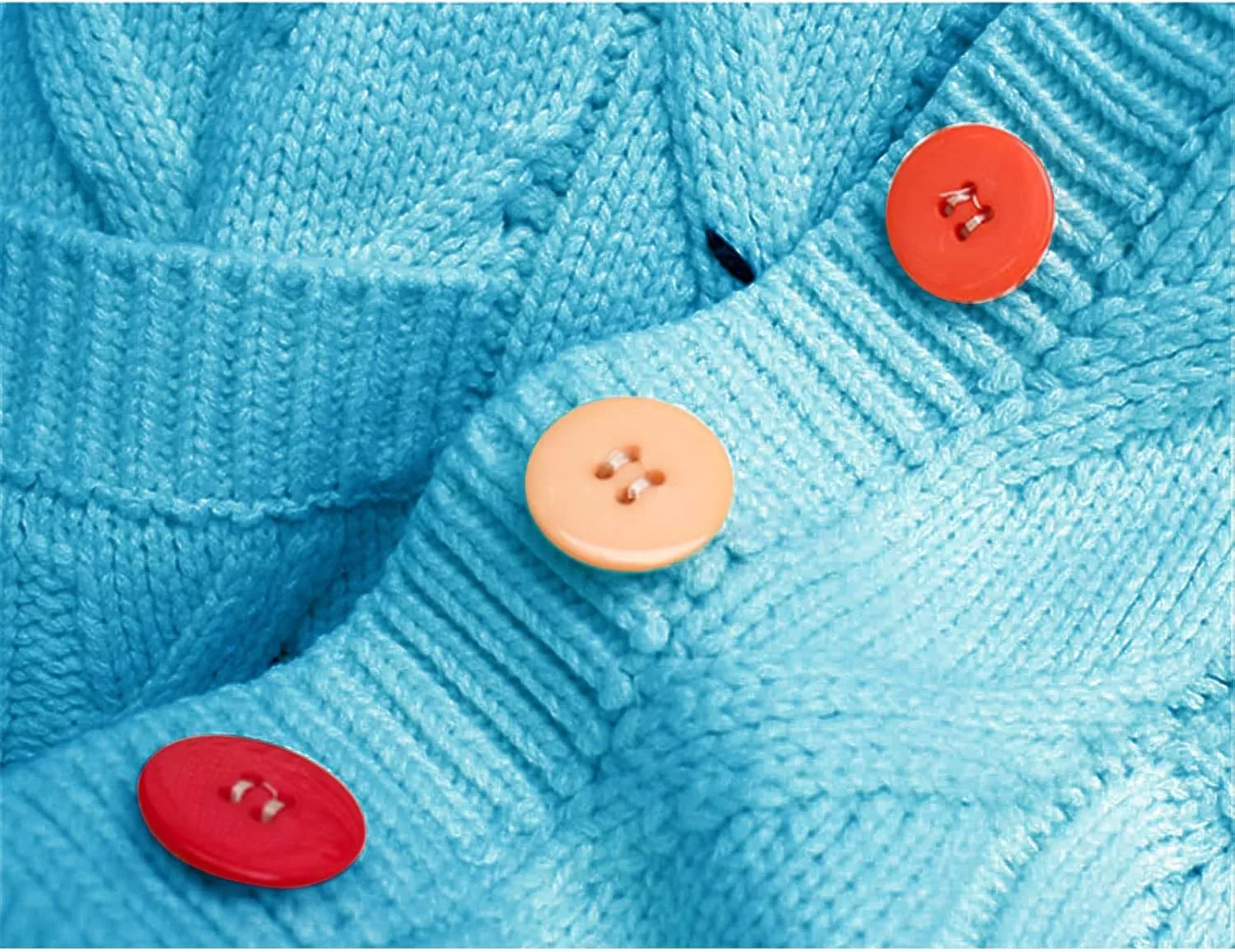 Cardigan Sweaters for Women Cable Knit Cardigan Oversized Button Up Sweaters V Neck Casual Winter Coats with Pockets