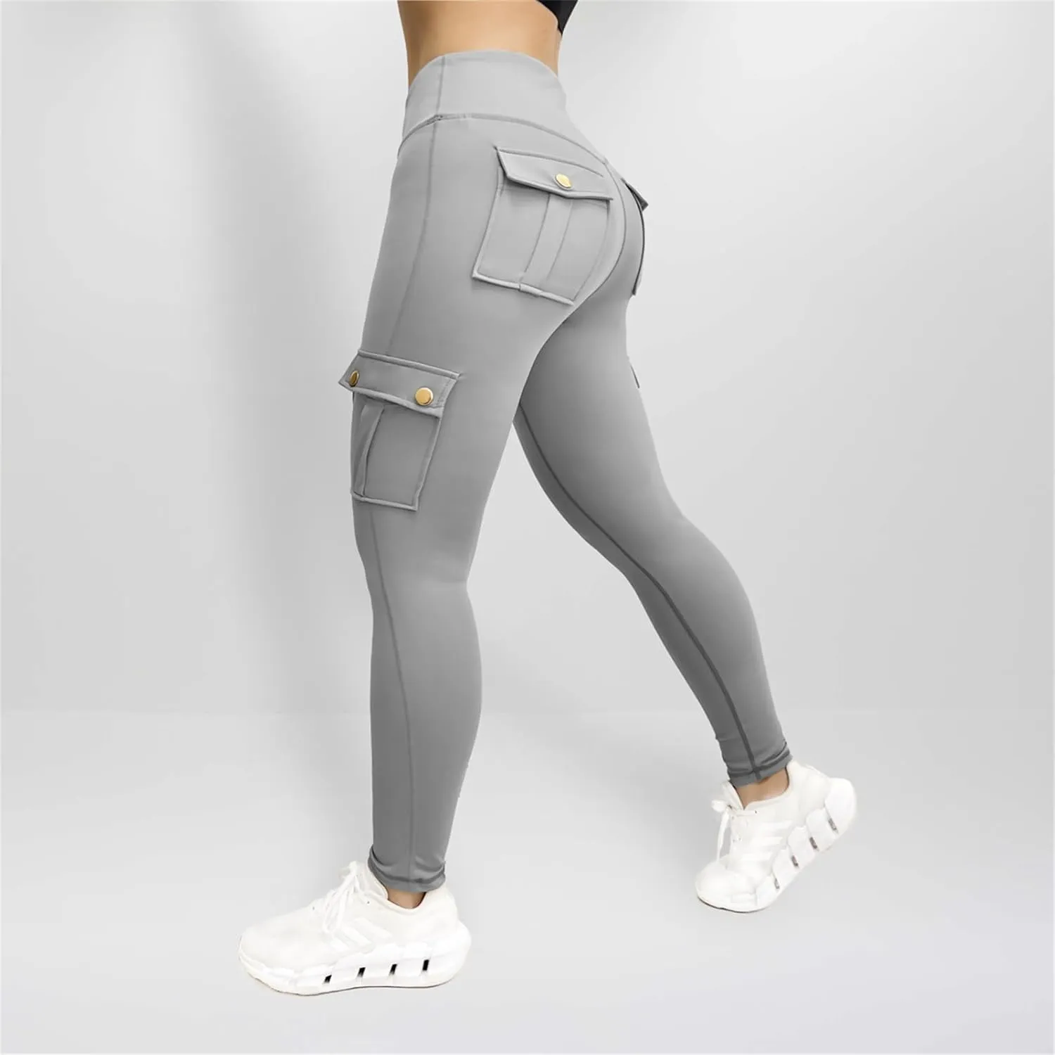 Cargo Leggings with Pockets for Women Camo High Waist Tummy Control Running Yoga Pants Cozy Butt Lifting Leggings