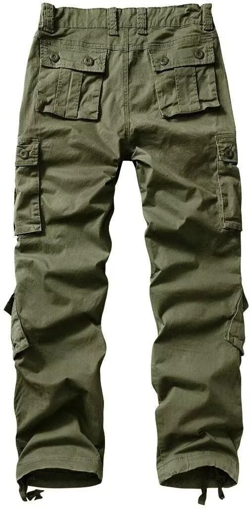 Cargo Pants Women Baggy Camo Tactical Pants Straight Leg Casual Y2K Work Trousers with 9 Pockets