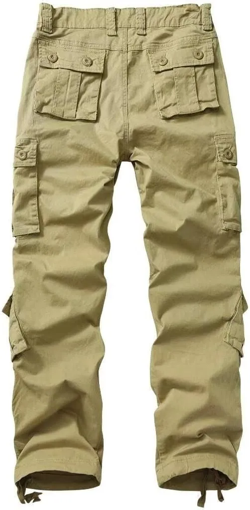 Cargo Pants Women Baggy Camo Tactical Pants Straight Leg Casual Y2K Work Trousers with 9 Pockets