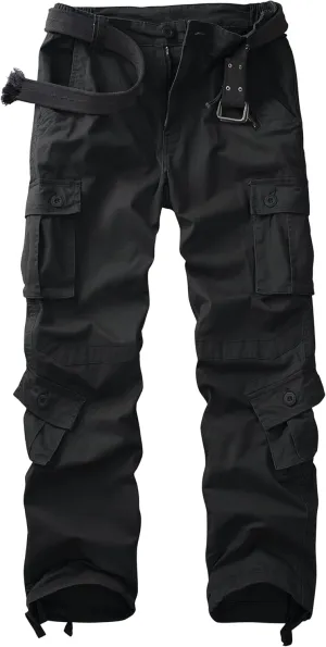 Cargo Pants Women Baggy Camo Tactical Pants Straight Leg Casual Y2K Work Trousers with 9 Pockets