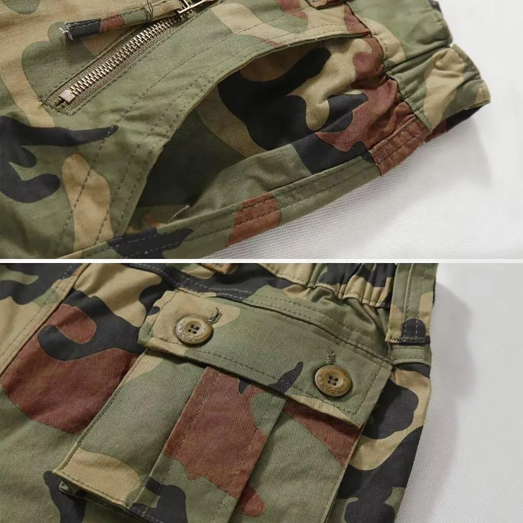 Cargo Pants Women Baggy Camo Tactical Pants Straight Leg Casual Y2K Work Trousers with 9 Pockets