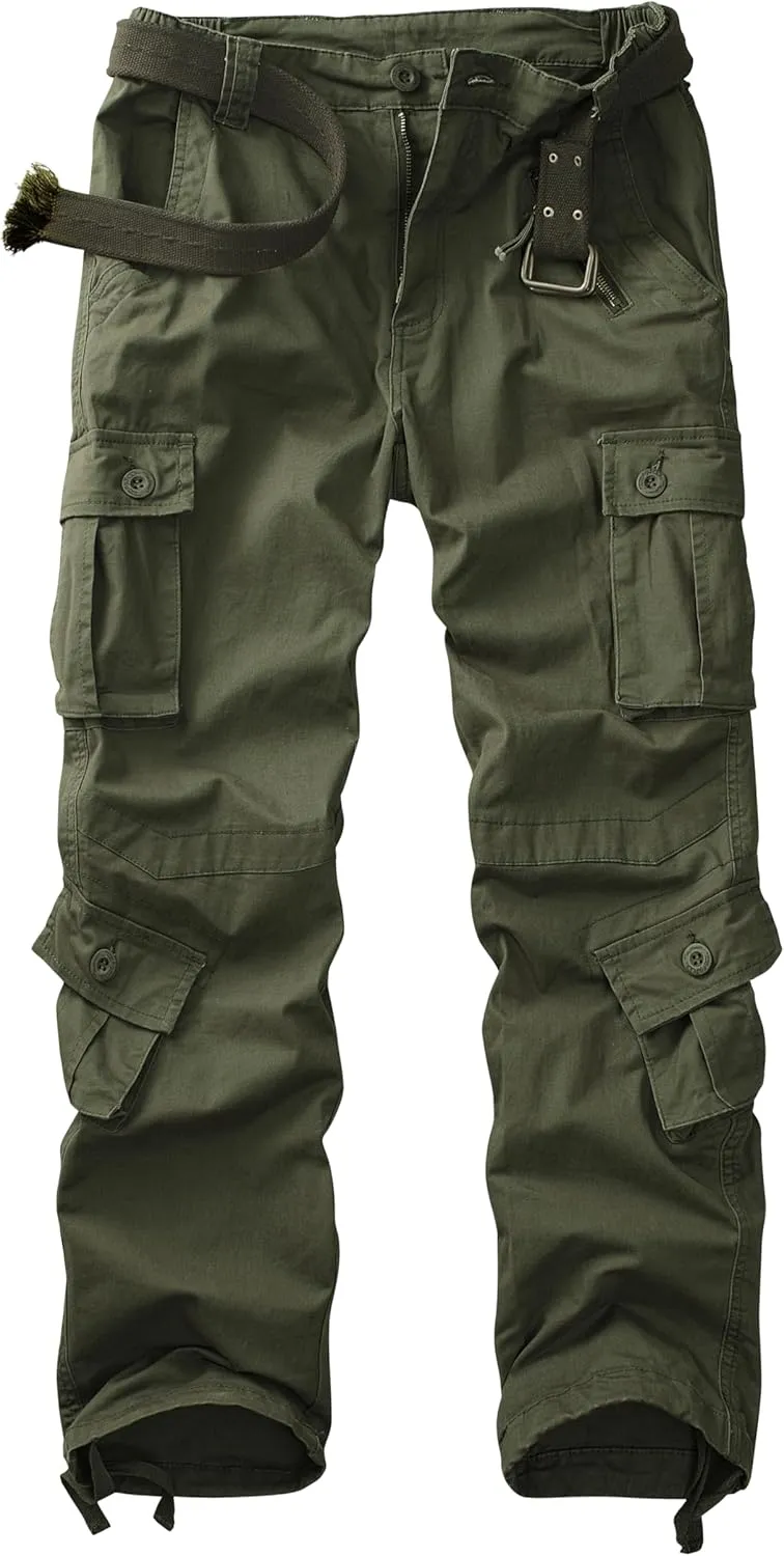 Cargo Pants Women Baggy Camo Tactical Pants Straight Leg Casual Y2K Work Trousers with 9 Pockets