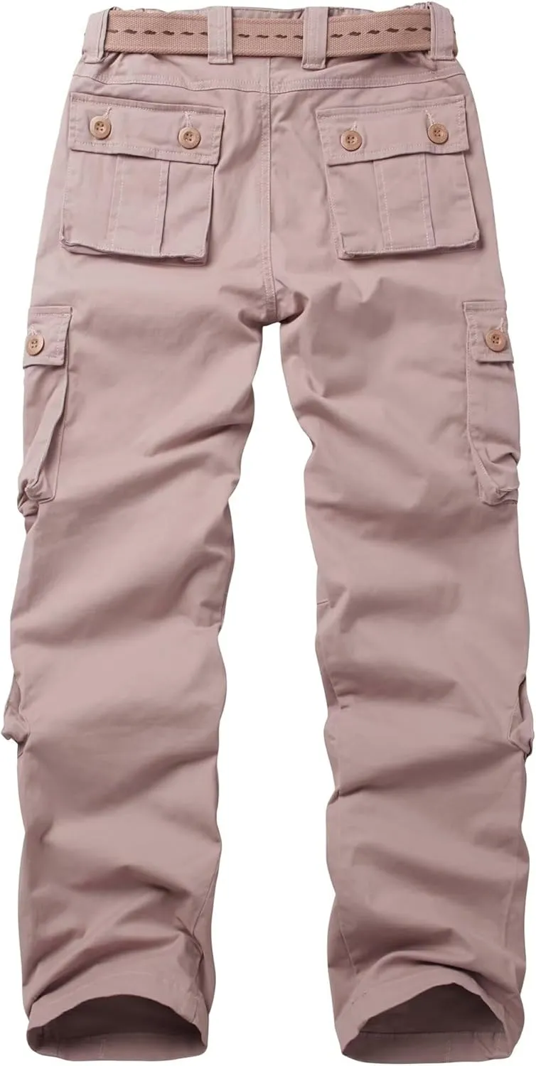 Cargo Pants Women Baggy Camo Tactical Pants Straight Leg Casual Y2K Work Trousers with 9 Pockets