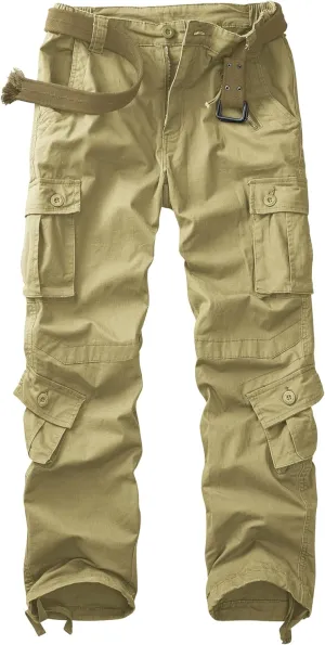 Cargo Pants Women Baggy Camo Tactical Pants Straight Leg Casual Y2K Work Trousers with 9 Pockets