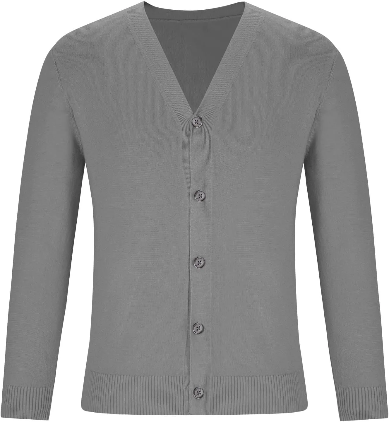 Classic V Neck Cardigans Sweaters for Men Casual Lightweight Button Down Knitted Sweater Tops Stretch Cardigan Jacket