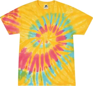 Colortone Tie Dye T-Shirts for Men and Women - Unisex Short Sleeve Tie-Dye T Shirts for Adults
