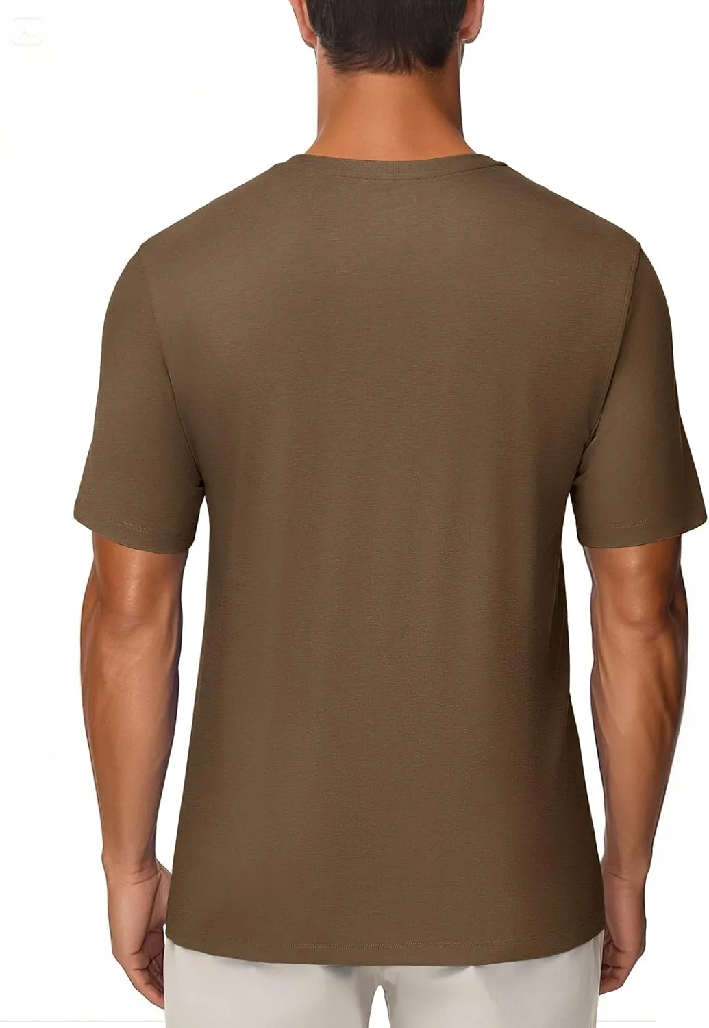 Cotrasen Men's T-Shirts Cotton Short Sleeve T Shirts for Men UPF 50  Moisture Wicking T-Shirt Casual Crew Neck Pocket Tee