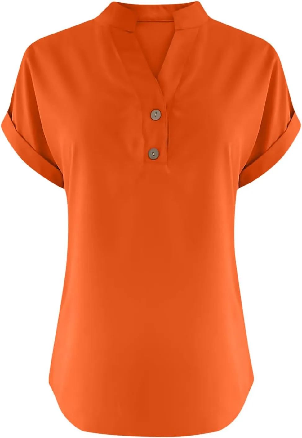 Cotton Linen Shirt for Women 2025 Trendy Short Sleeve Summer Blouse Button Down V Neck Tops Casual Vacation Tee Shirts
