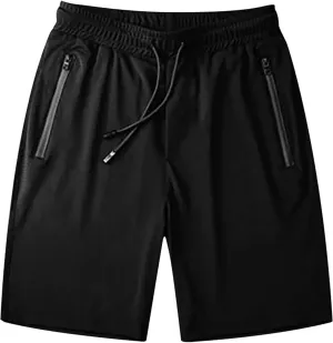 Cotton Shorts for Men Big and Tall Shorts Lightweight Gym Shorts Elastic Waist Shorts Drawstring Shorts with Pockets