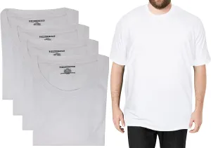 Different Touch 4 Pack Men Big & Tall 100% Cotton T-Shirts