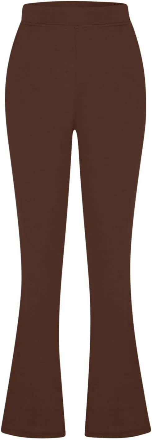 Dress Pants Women Tummy Control Workout Yoga Pants Business Casual High Waist Bootcut Work Pants Lounges with Pockets