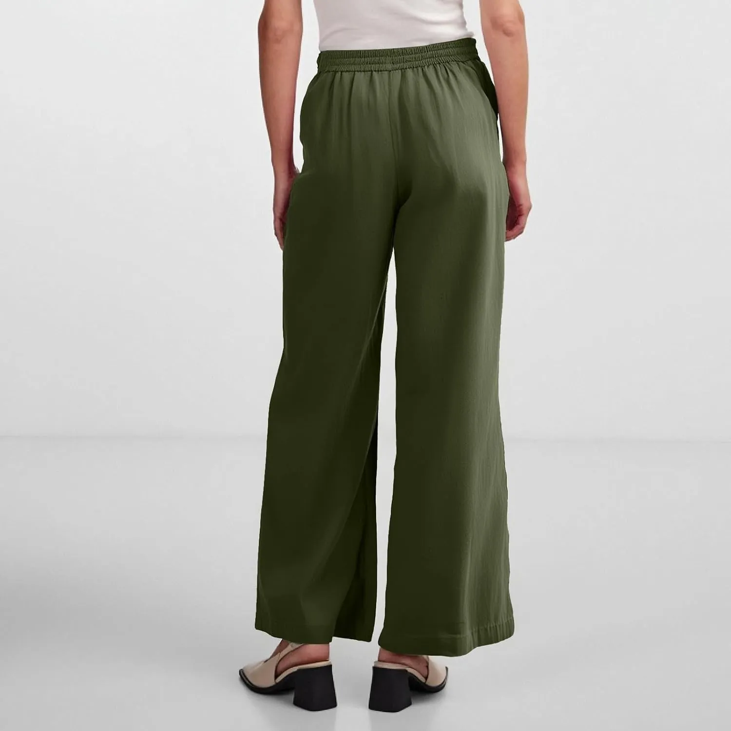 fanmpghleoo Wide Leg Linen Pants for Women Plus Size Linen Pants Women Summer Business Casual Baggy High Waisted Dress Pants