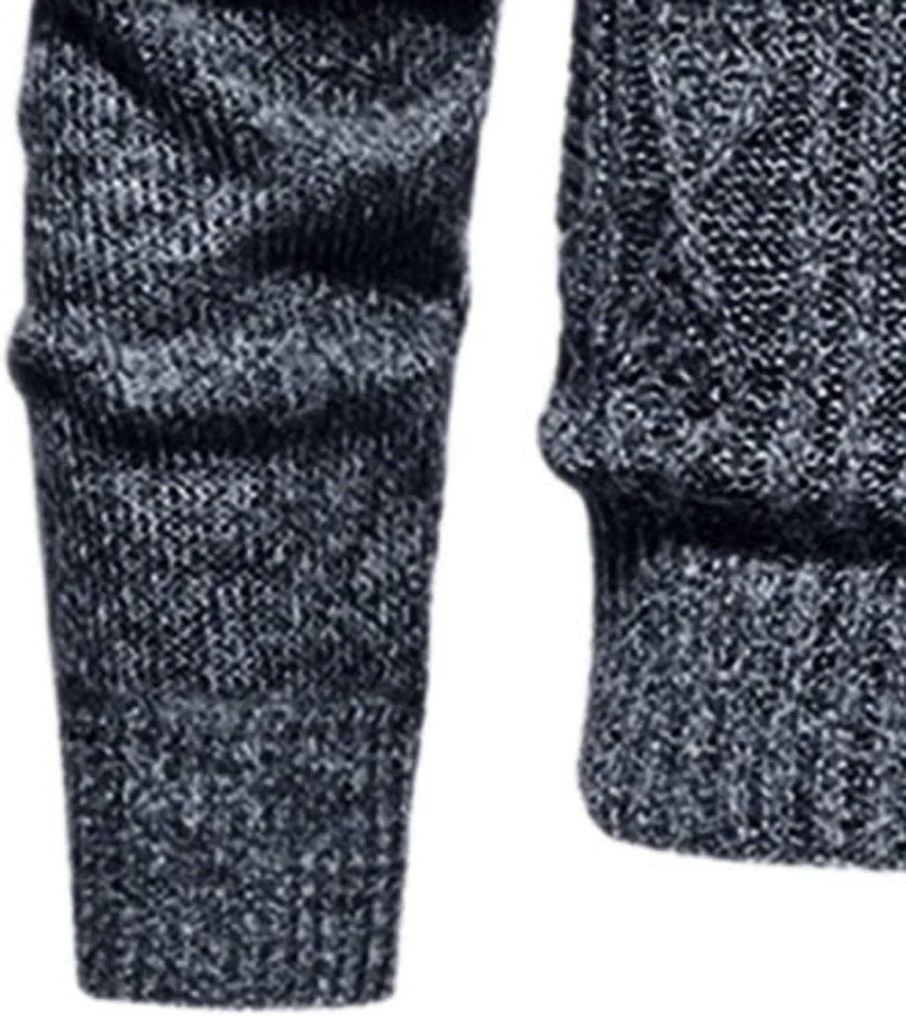 Fxbar Men's Cardigan Sweater Full Zip Up Stand Collar Regular Fit Chest Pocket Knit Sweaters Casual 3 Pockets