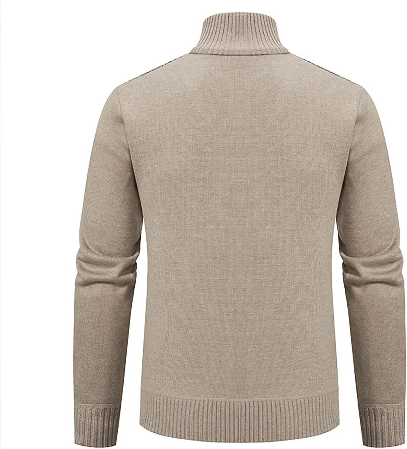Fxbar Mens Cardigan Sweaters Slim Fit Full Zip Up Sweater Stand Collar Casual Knitted Cardigans Fall Winter Sweaters
