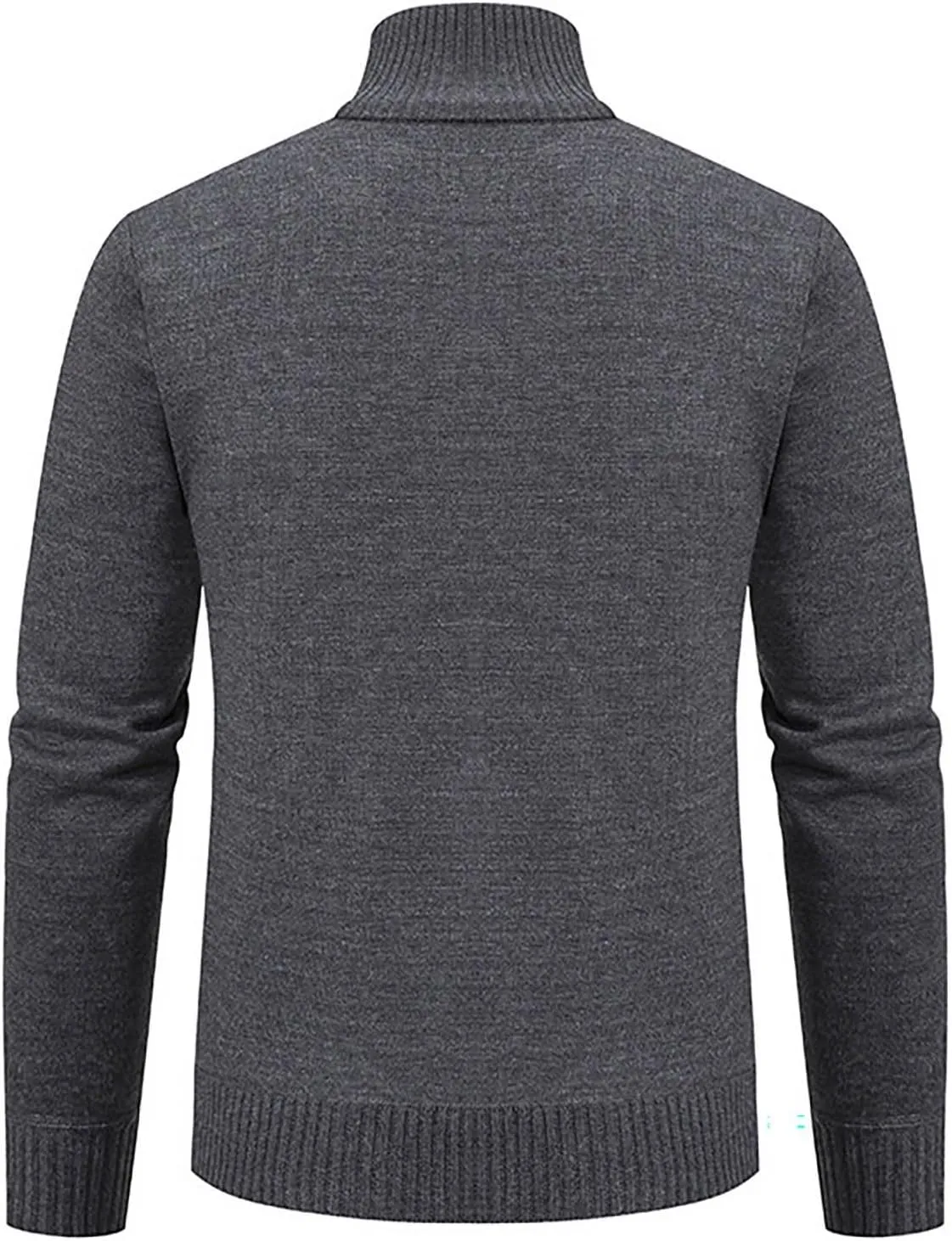Fxbar Mens Cardigan Sweaters Slim Fit Full Zip Up Sweater Stand Collar Casual Knitted Cardigans Fall Winter Sweaters