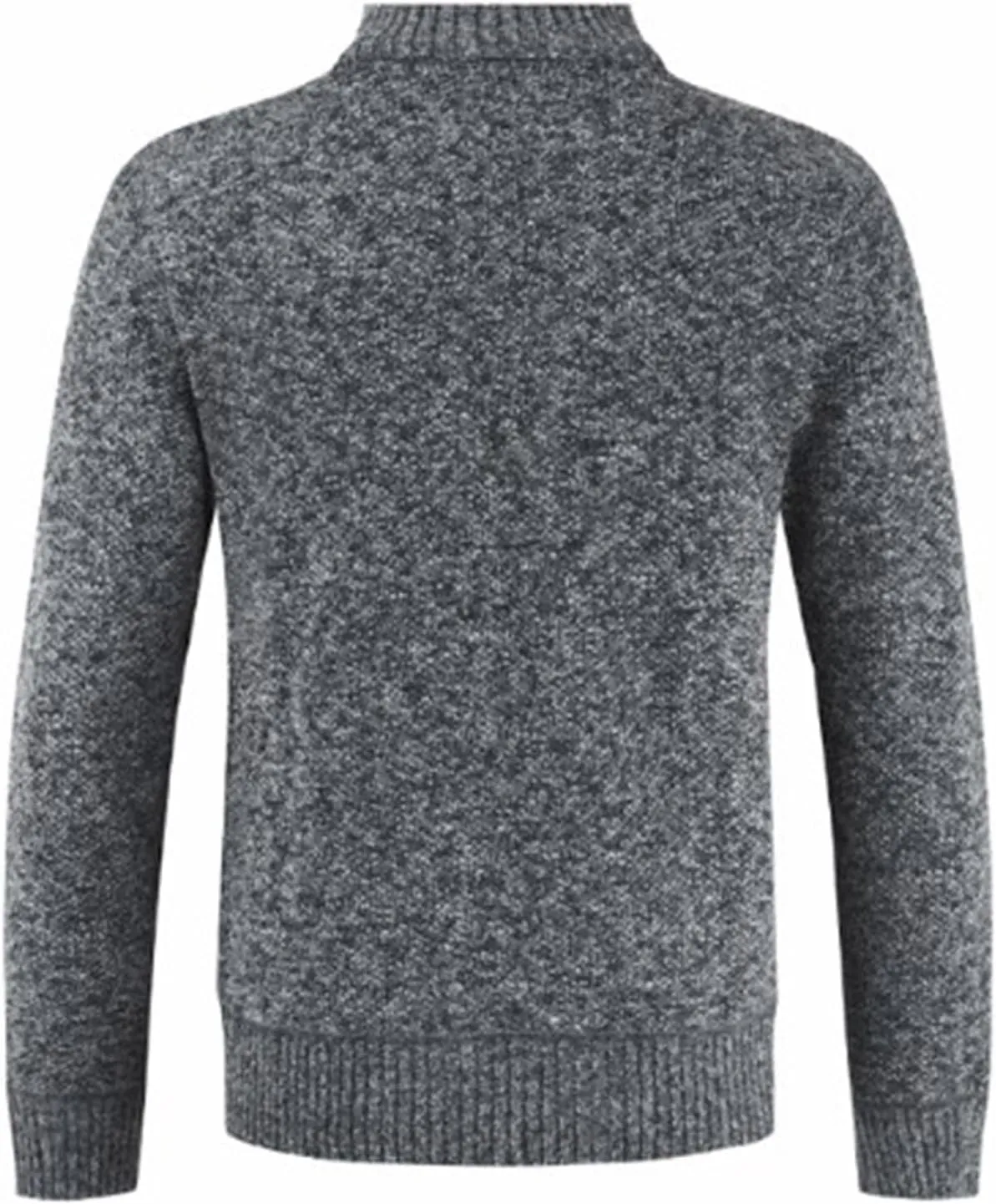 Fxbar Men's Cardigan Sweaters Stand Collar Casual Full Zip Sweaters Slim Fit Knitted Cardigans with Pockets