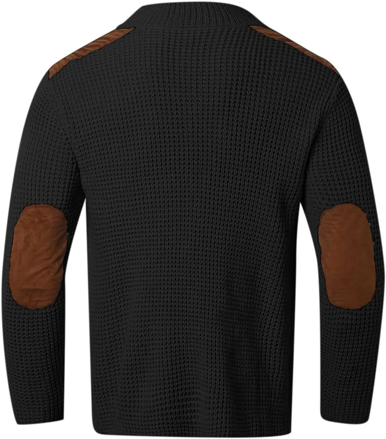 Fxbar Mens Shawl Collar Cardigan Sweaters Knit Textured Sweater Button Down Cardigans Men Winter Ribbed Sweaters