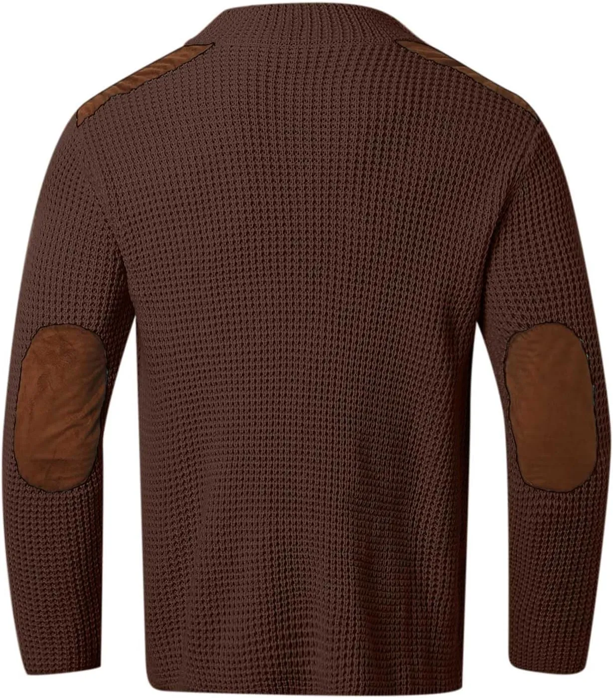 Fxbar Mens Shawl Collar Cardigan Sweaters Knit Textured Sweater Button Down Cardigans Men Winter Ribbed Sweaters