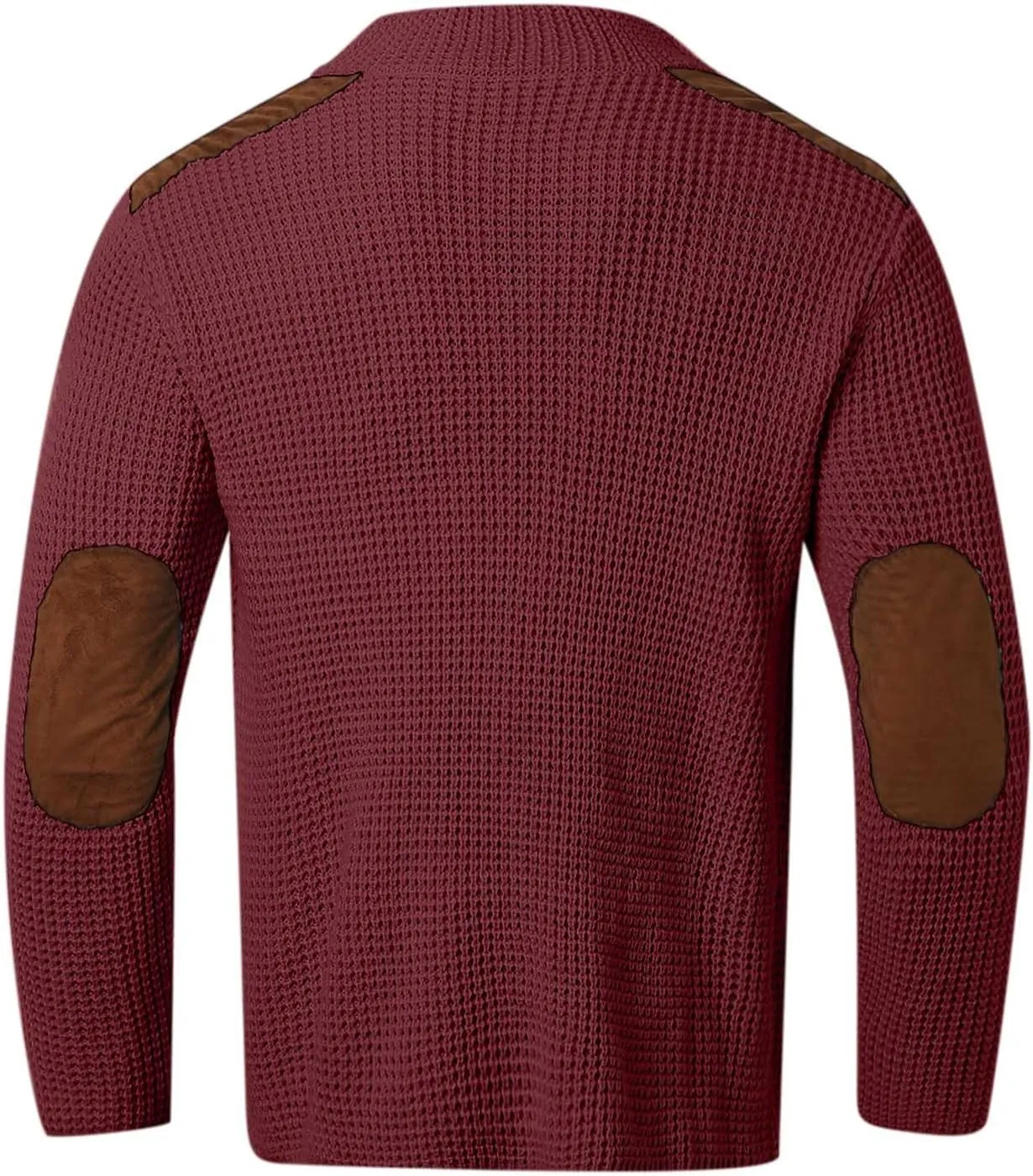Fxbar Mens Shawl Collar Cardigan Sweaters Knit Textured Sweater Button Down Cardigans Men Winter Ribbed Sweaters
