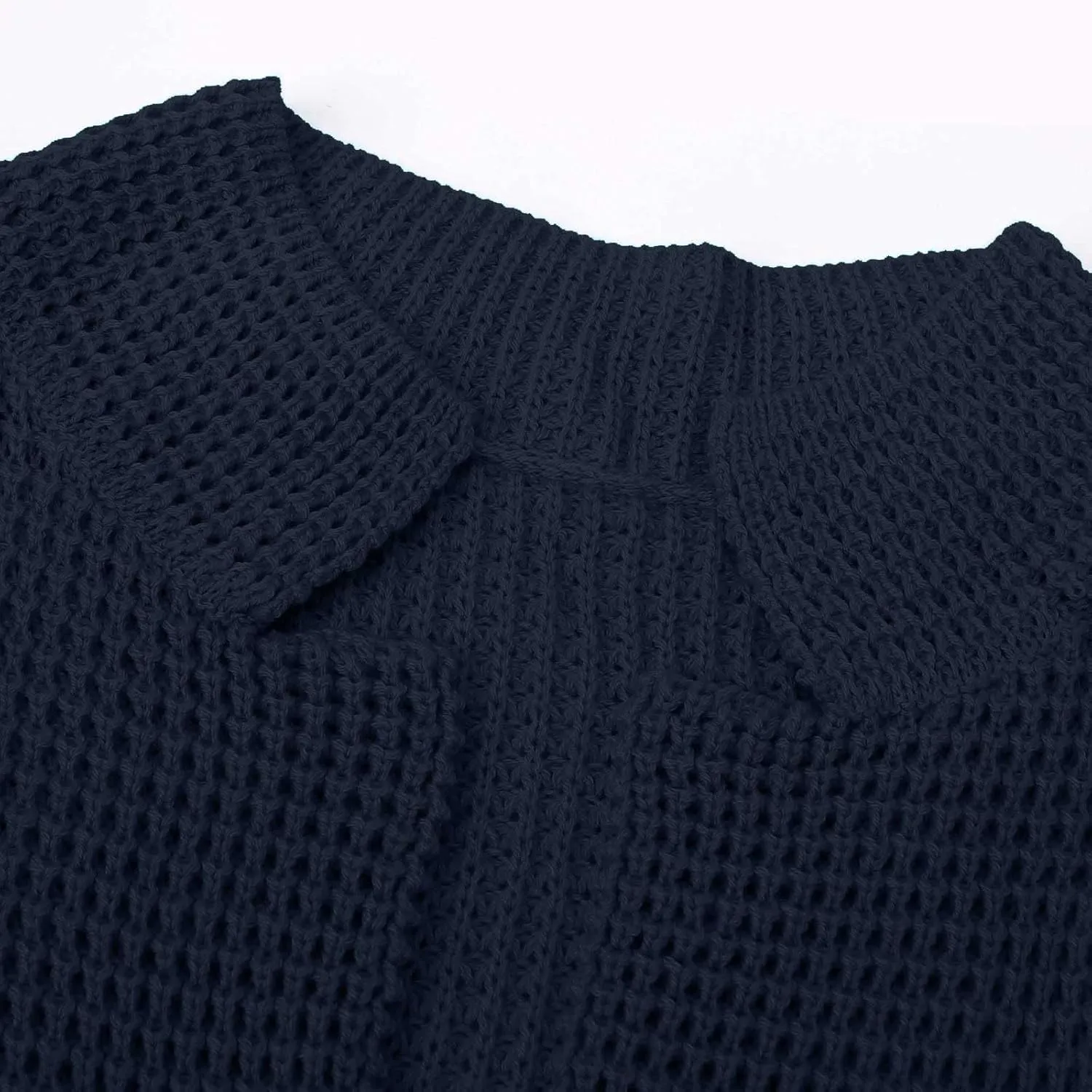 Fxbar Mens Shawl Collar Cardigan Sweaters Knit Textured Sweater Button Down Cardigans Men Winter Ribbed Sweaters
