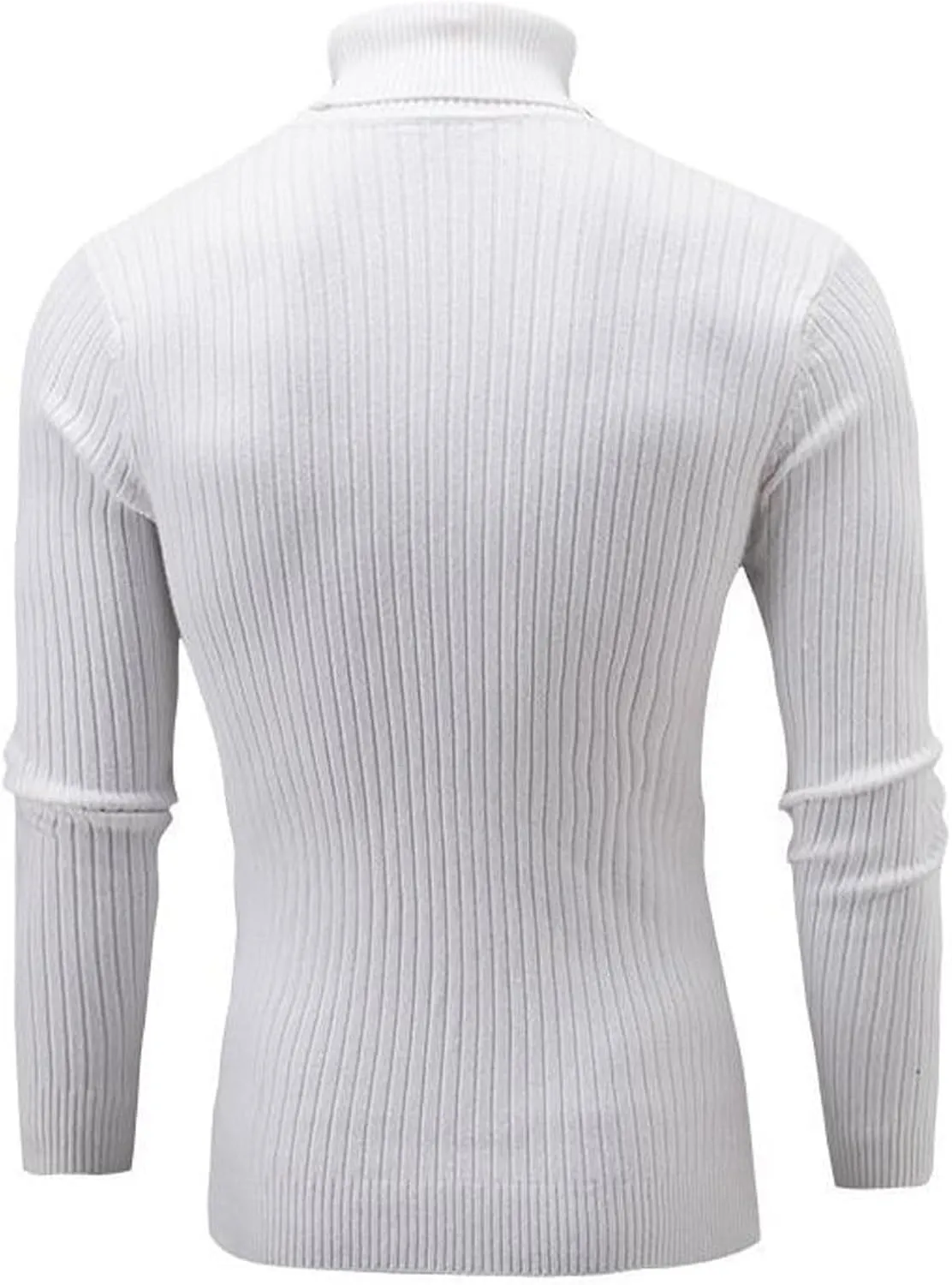 Fxbar Turtleneck Pullover Sweater Slim Fit Casual Twisted Knitted Thermal Tops Lightweight Ribbed Long Sleeve Sweaters