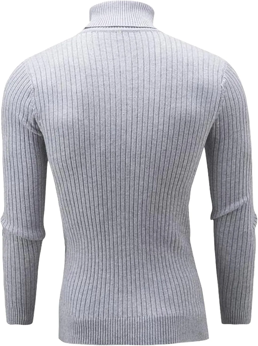 Fxbar Turtleneck Pullover Sweater Slim Fit Casual Twisted Knitted Thermal Tops Lightweight Ribbed Long Sleeve Sweaters