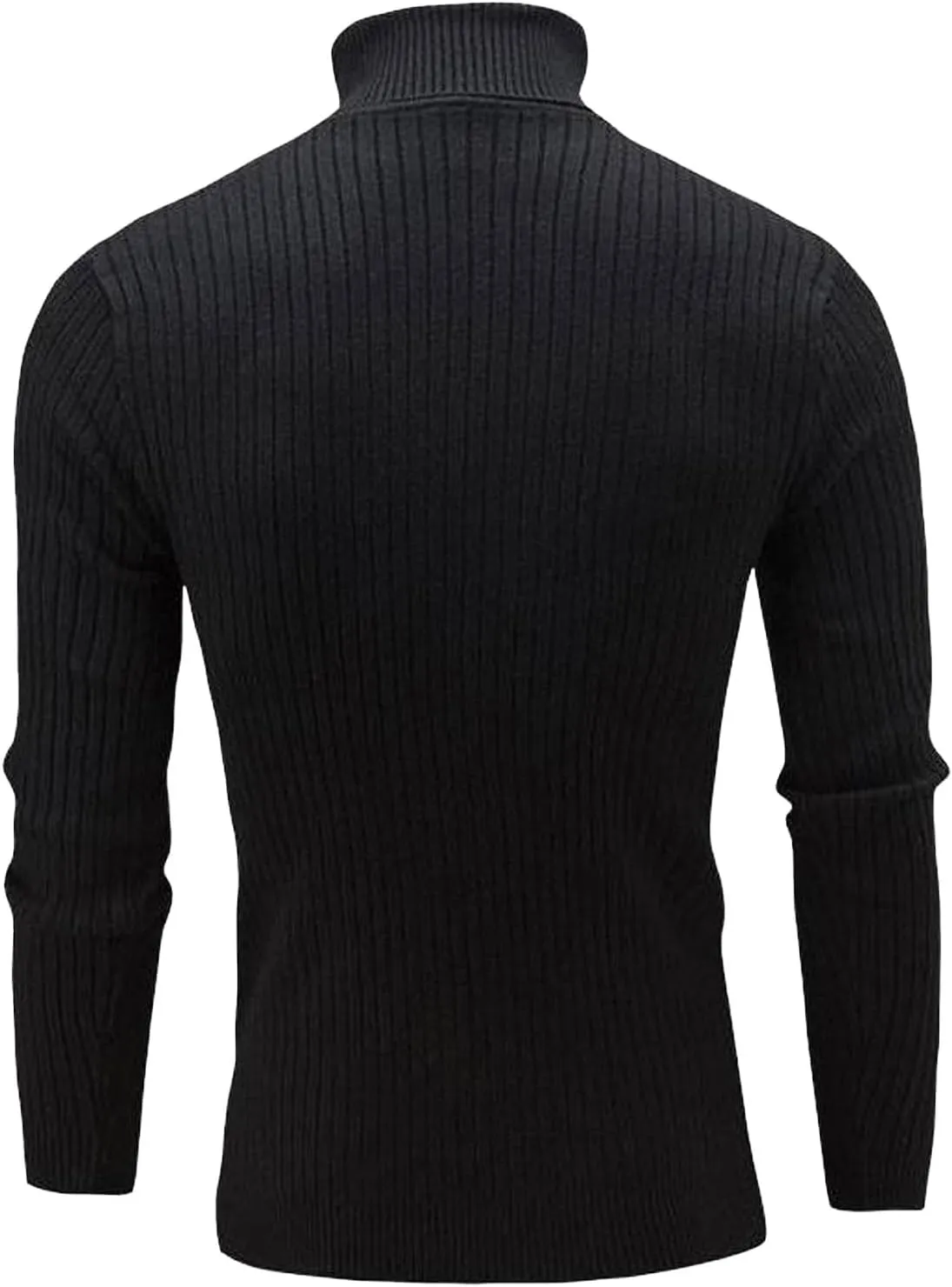 Fxbar Turtleneck Pullover Sweater Slim Fit Casual Twisted Knitted Thermal Tops Lightweight Ribbed Long Sleeve Sweaters