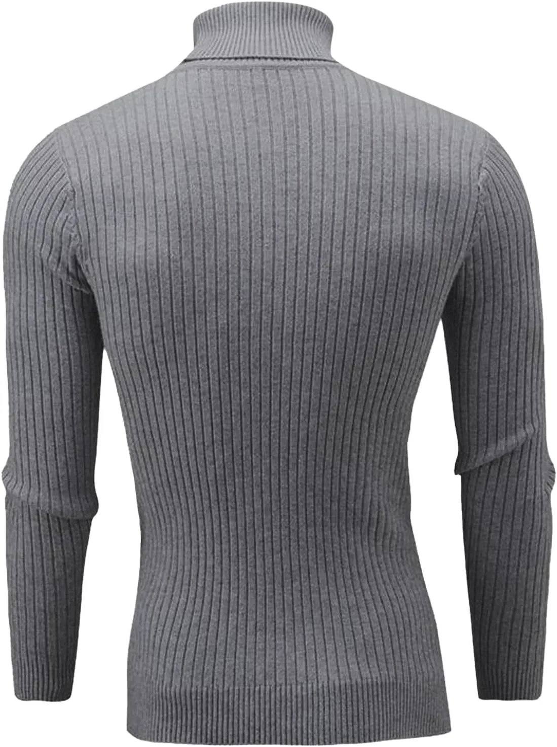 Fxbar Turtleneck Pullover Sweater Slim Fit Casual Twisted Knitted Thermal Tops Lightweight Ribbed Long Sleeve Sweaters