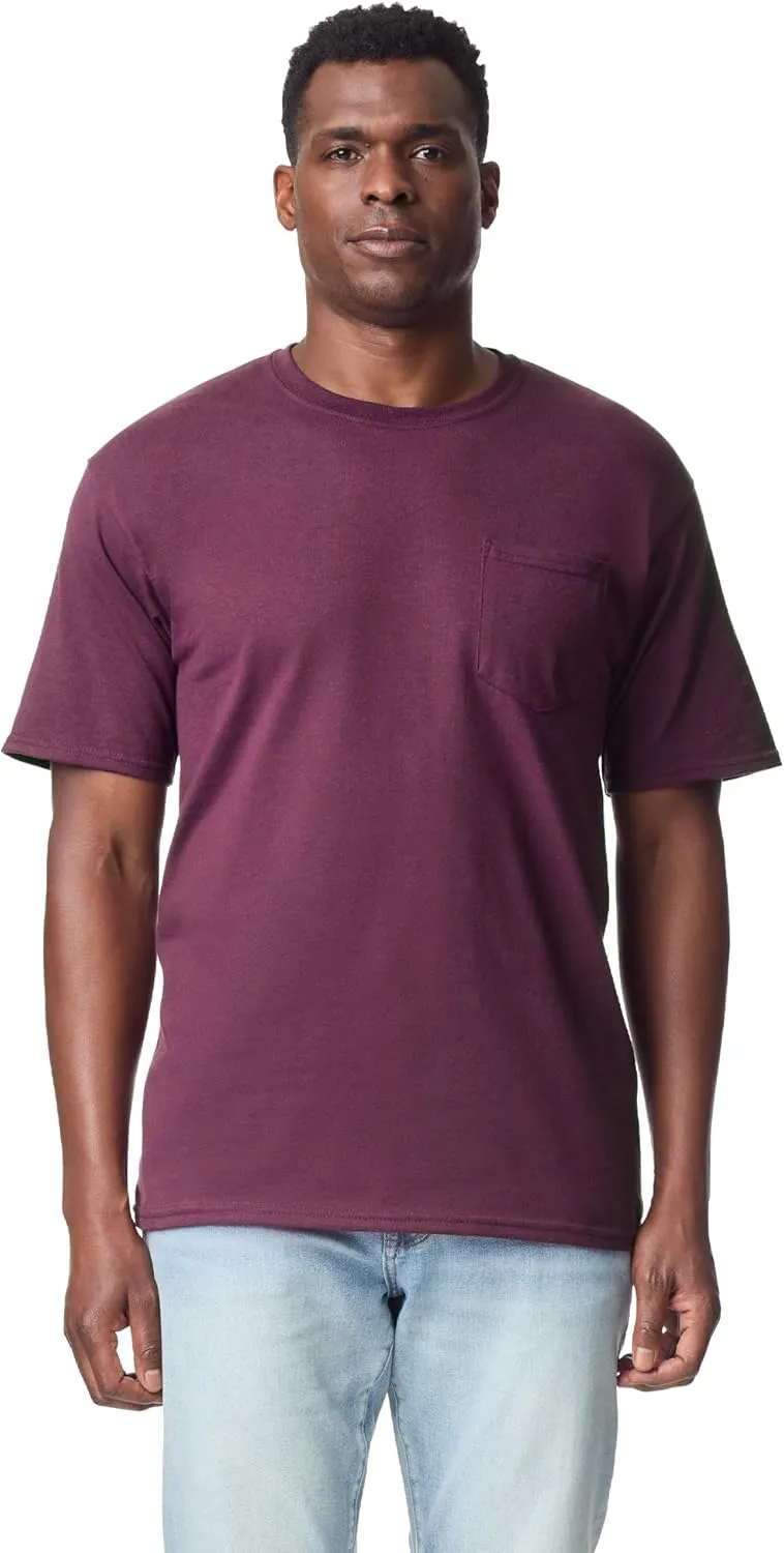 Gildan Adult DryBlend Workwear T-Shirts with Pocket, 2-Pack