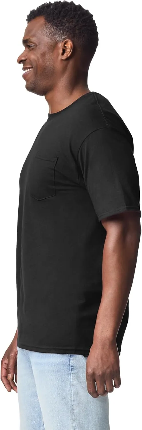 Gildan Adult DryBlend Workwear T-Shirts with Pocket, 2-Pack