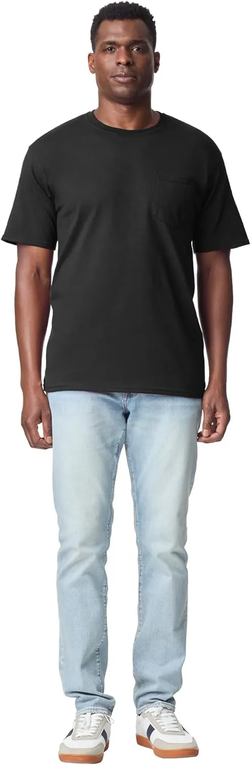 Gildan Adult DryBlend Workwear T-Shirts with Pocket, 2-Pack