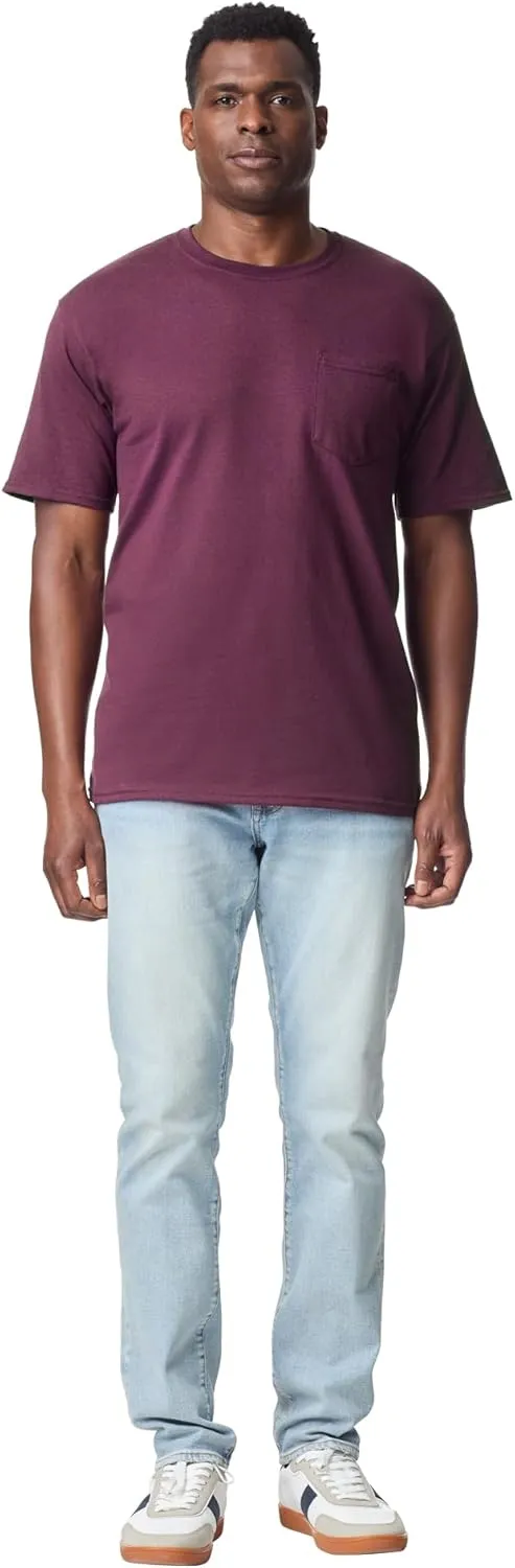 Gildan Adult DryBlend Workwear T-Shirts with Pocket, 2-Pack