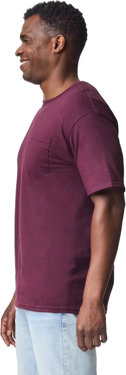Gildan Adult DryBlend Workwear T-Shirts with Pocket, 2-Pack